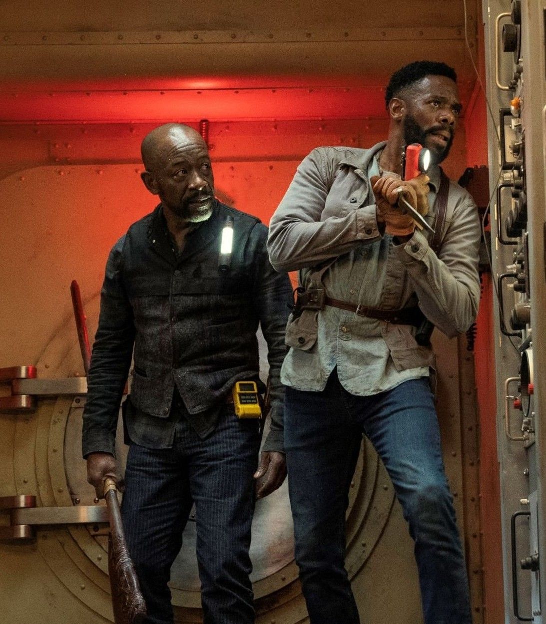 Lennie James as Morgan and Colman Domingo as Strand in Fear The Walking Dead vertical