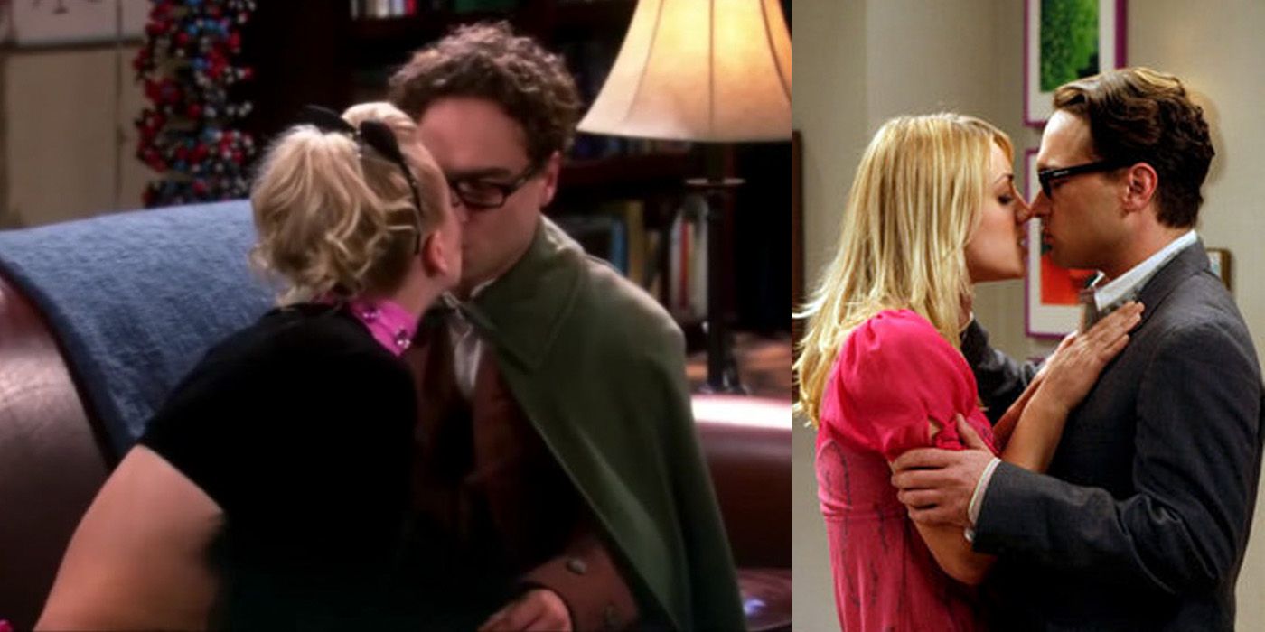 Leonard and Penny both first kiss