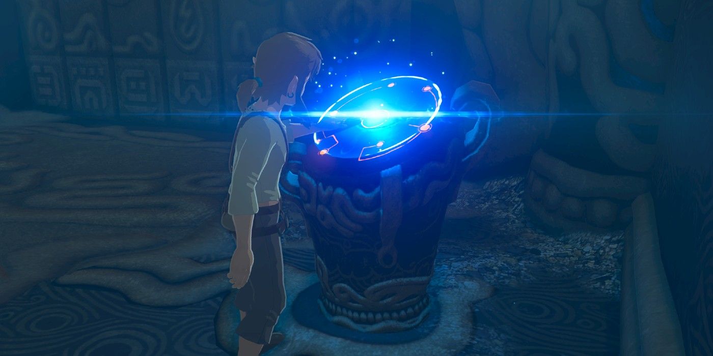 Link Uses The Shiekah Slate In Breath of the Wild