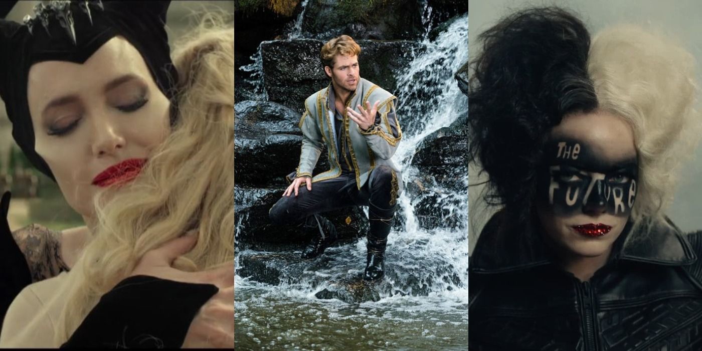 Angelina Jolie, Chris Pine, and Emma Stone in fairytale live-action remakes