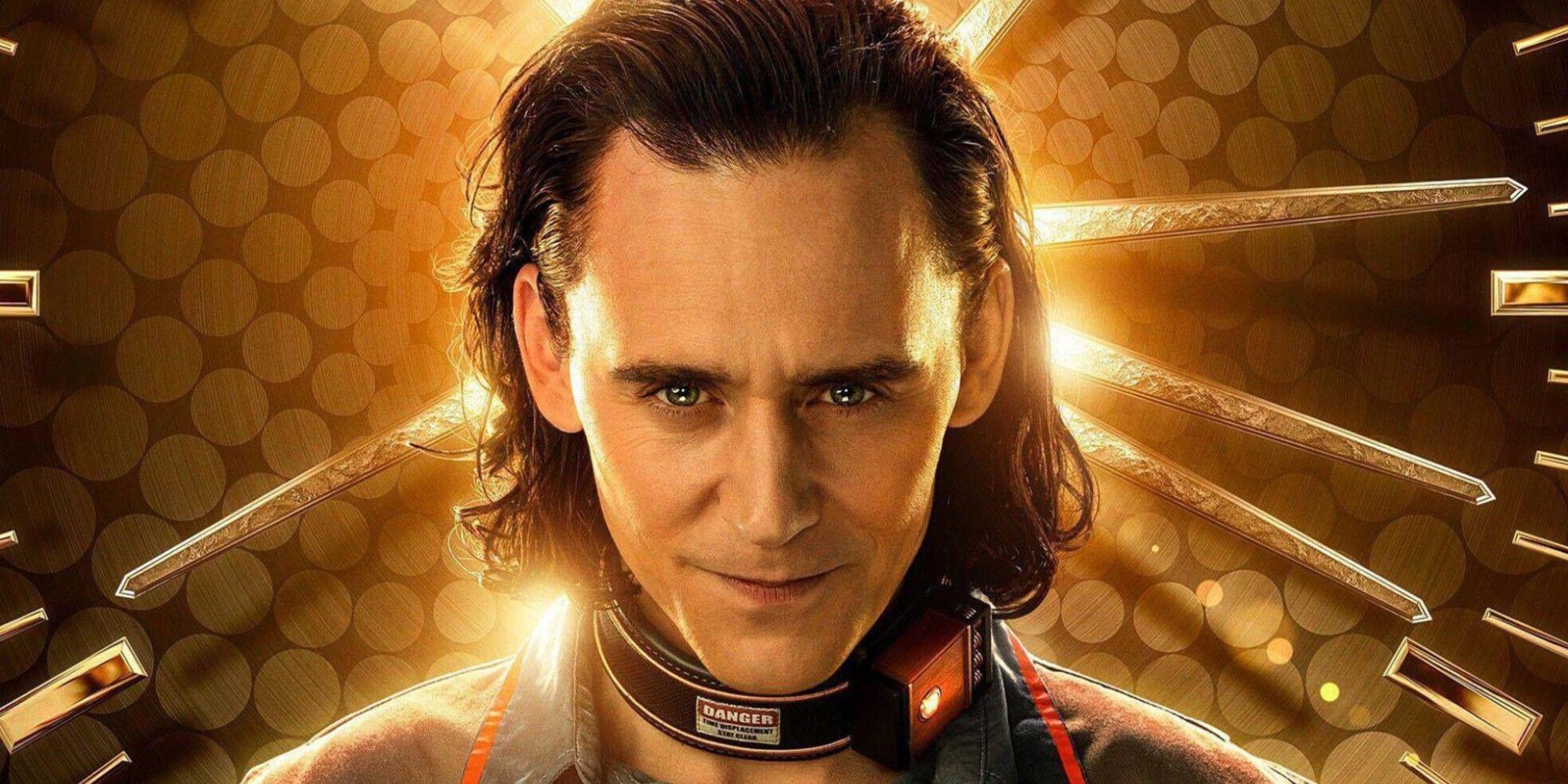 Close-up of Loki in a promo image for the Loki TV series.