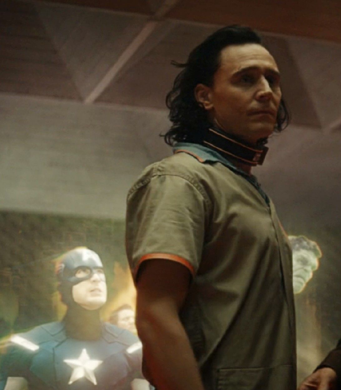Loki Episode 1 Loki and Captain America Vertical