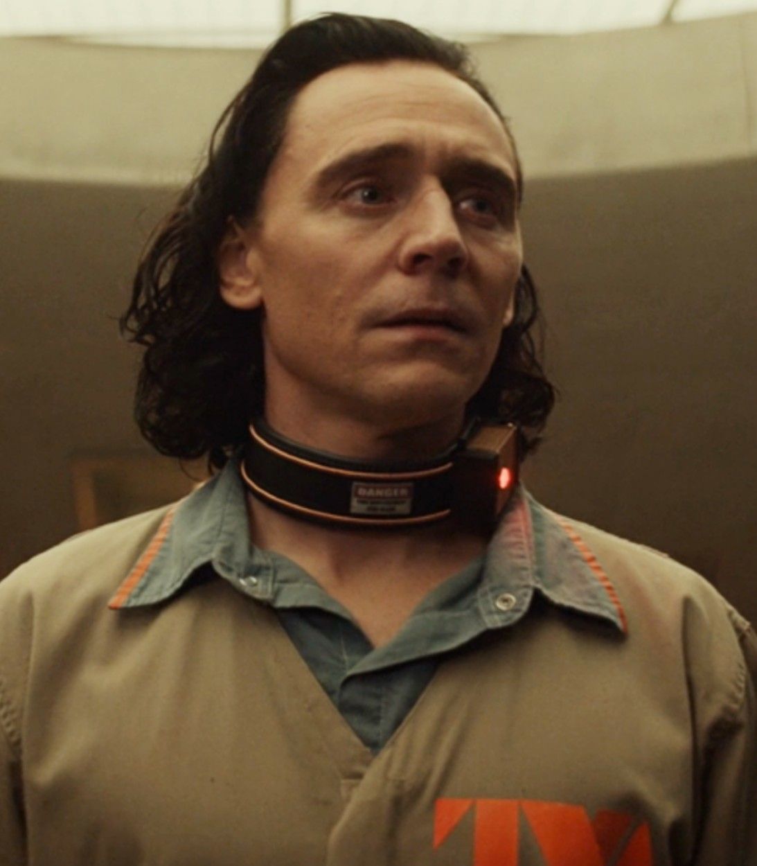 Loki Episode 1 Loki in TVA Uniform Vertical
