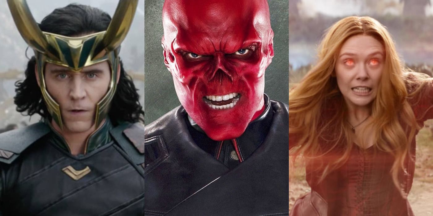 Loki, Red Skull, and Scarlet Witch From The MCU