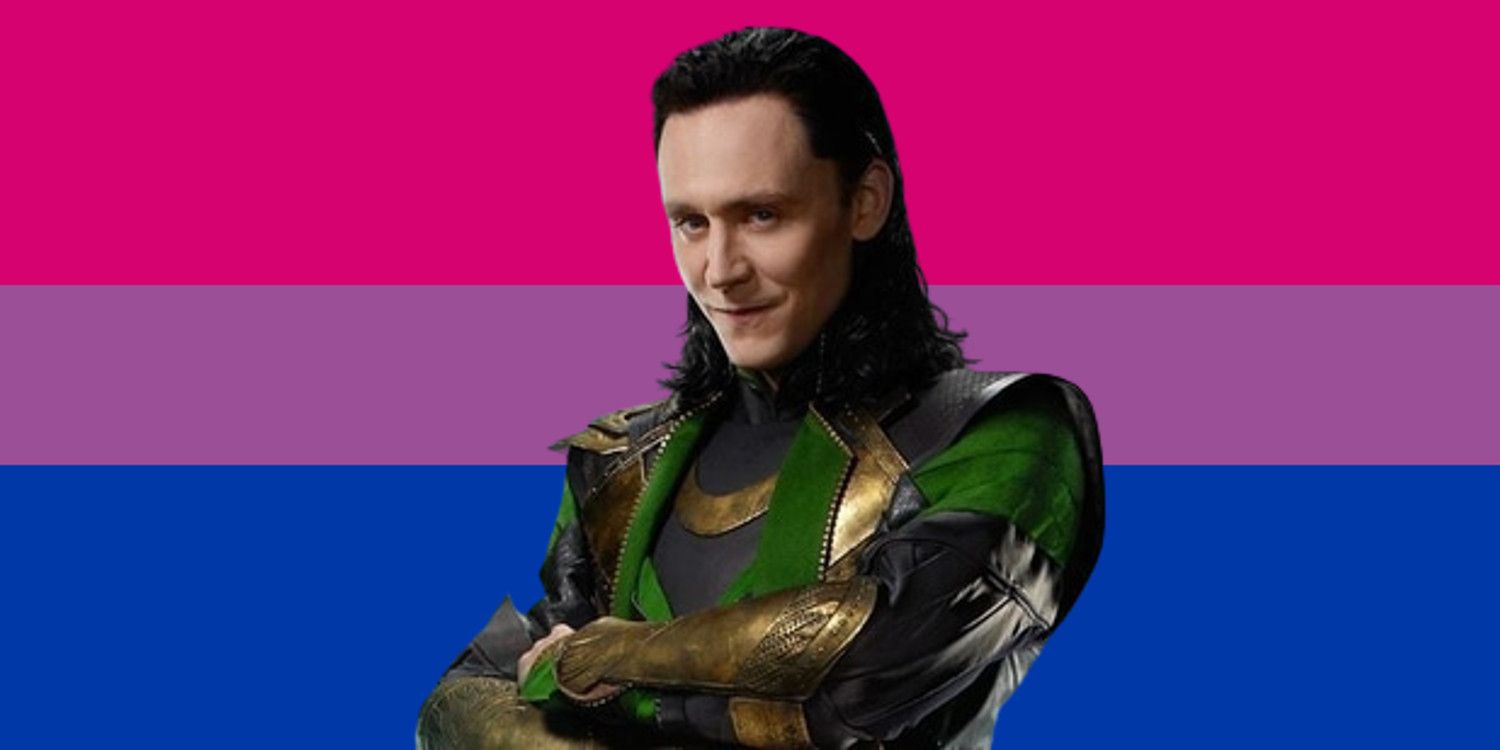 Loki Tom Hiddleston Bisexual Pride Flag