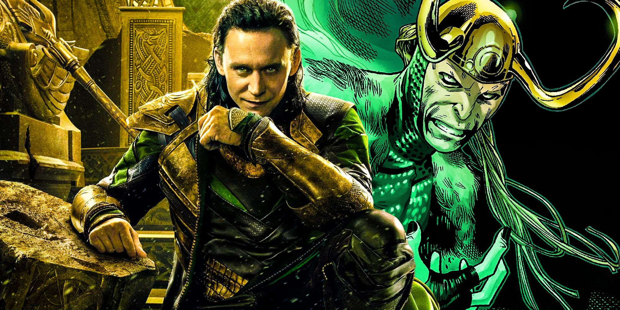 Loki live-action MCU and comic book version