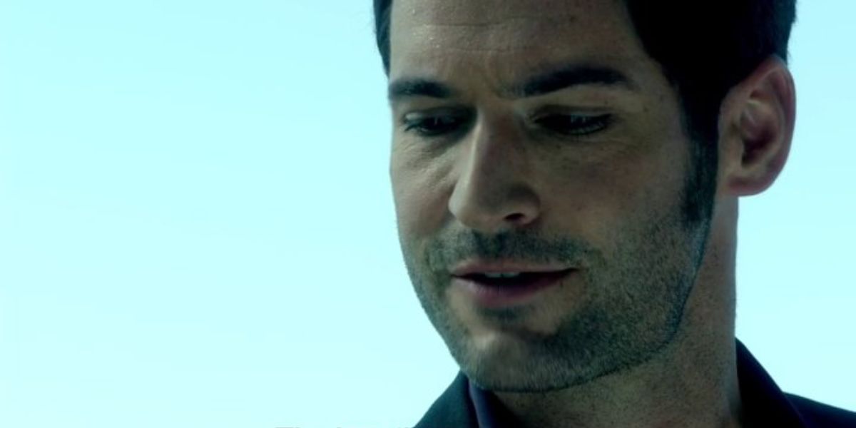 Lucifer close-up in episode one of show in Lucifer 