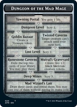 MTG Dungeon Mad Mage Card