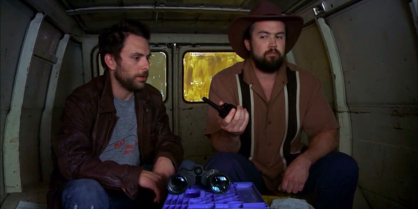 Mac and Charlie in a van in It's Always Sunny