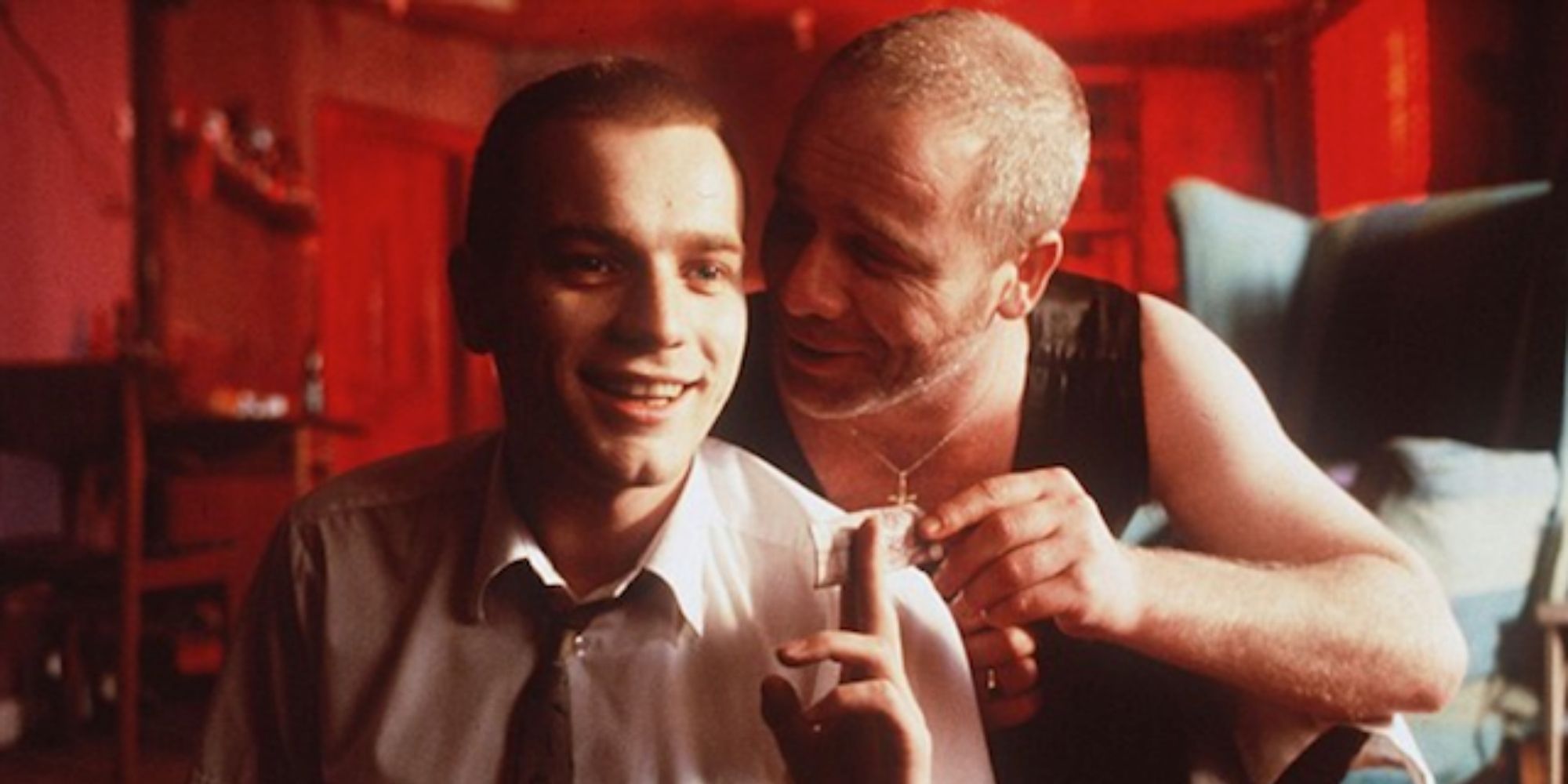 Mother Superior talks in Mark's ear in Trainspotting
