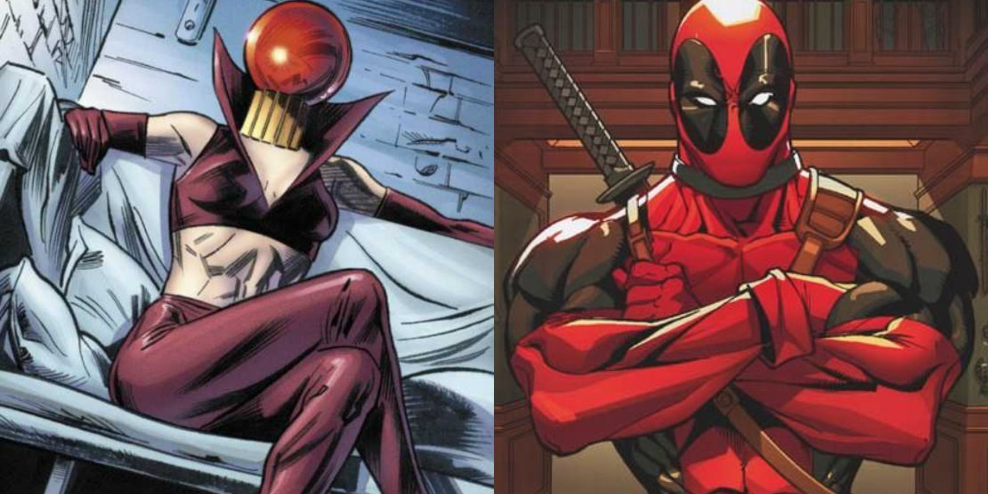 Split image of Deadpool and Ruby Tuesday