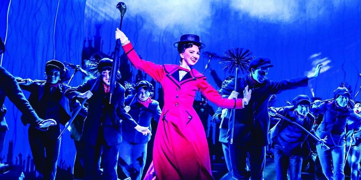 Mary Poppins dancing on stage (Credit: PlayBill.com)