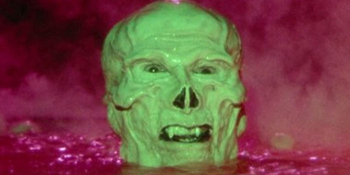 Skeletor rises from water in Masters of the Universe
