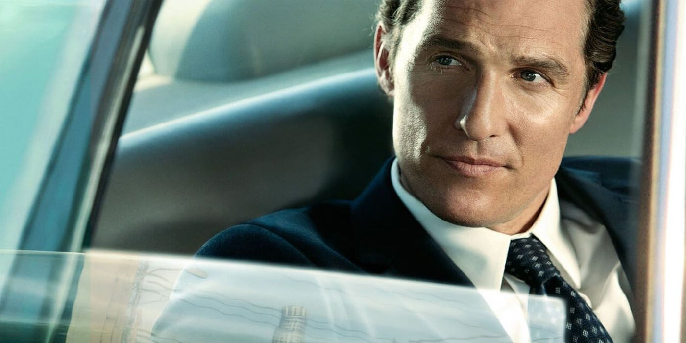 Matthew McConaughey in his car in Lincoln Lawyer.