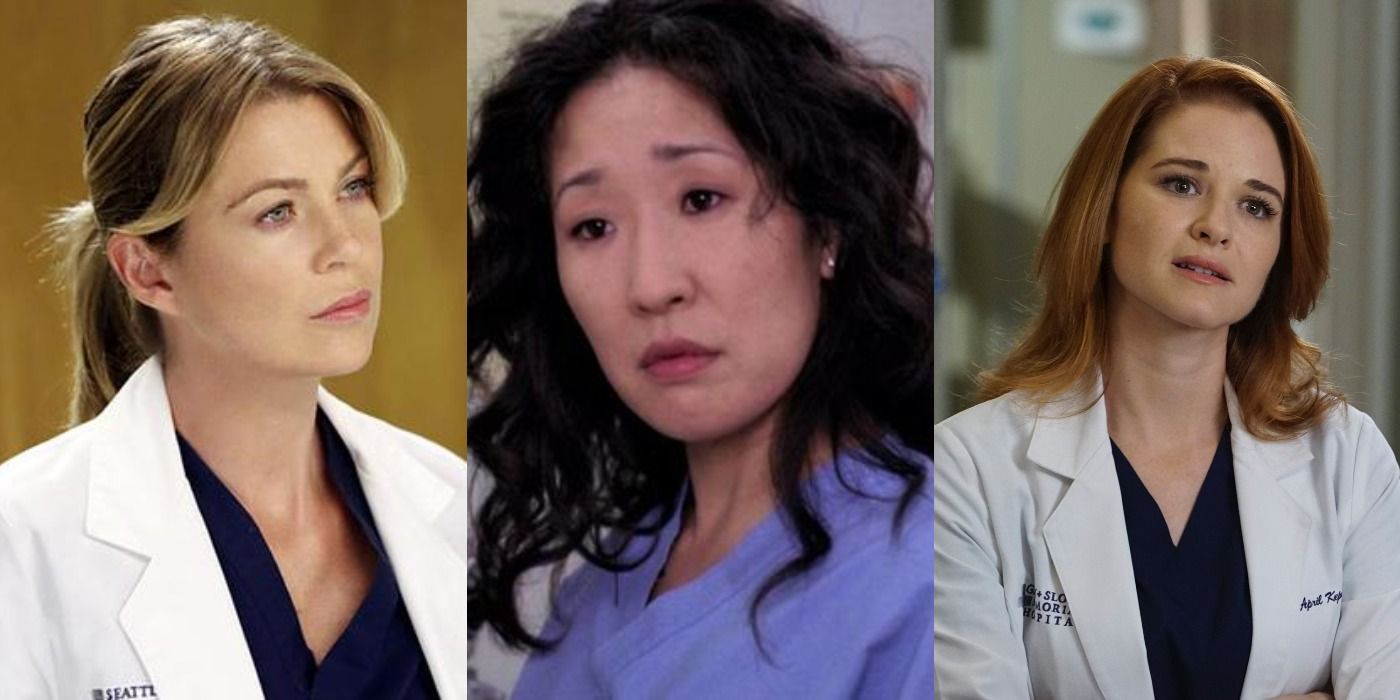 Meredith Grey, Cristina Yang, and April Kepner
