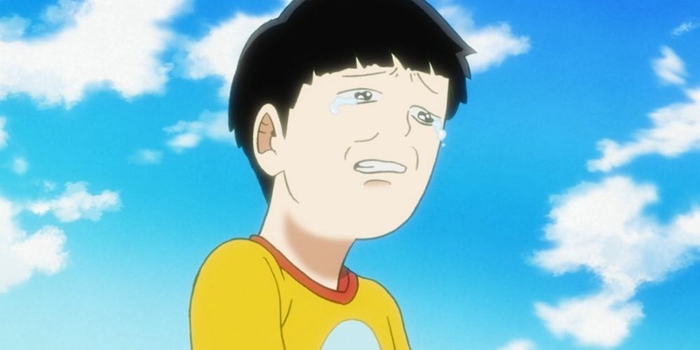Mob crying while running