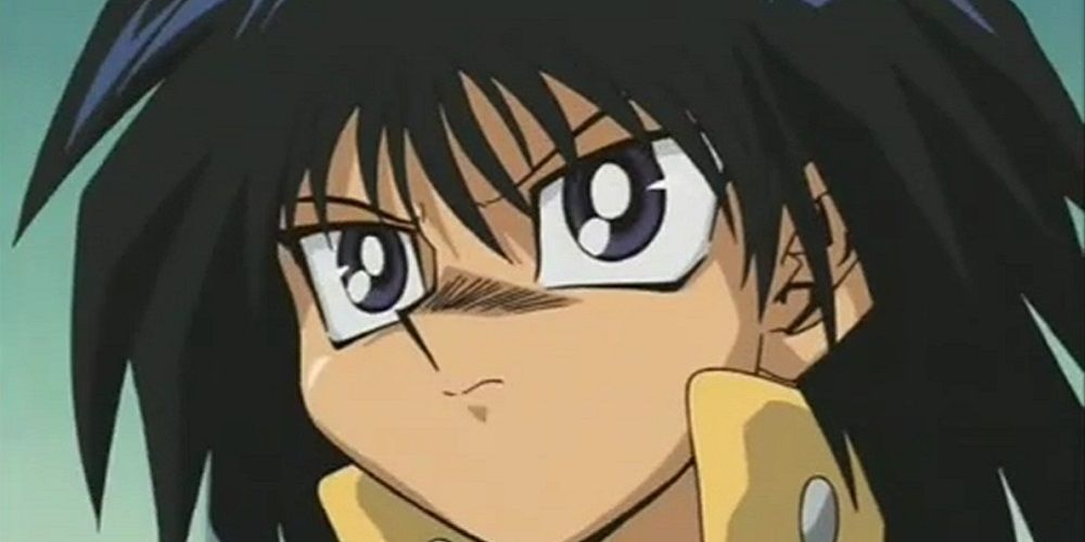 Mokuba angry close-up in Yu-Gi-Oh!