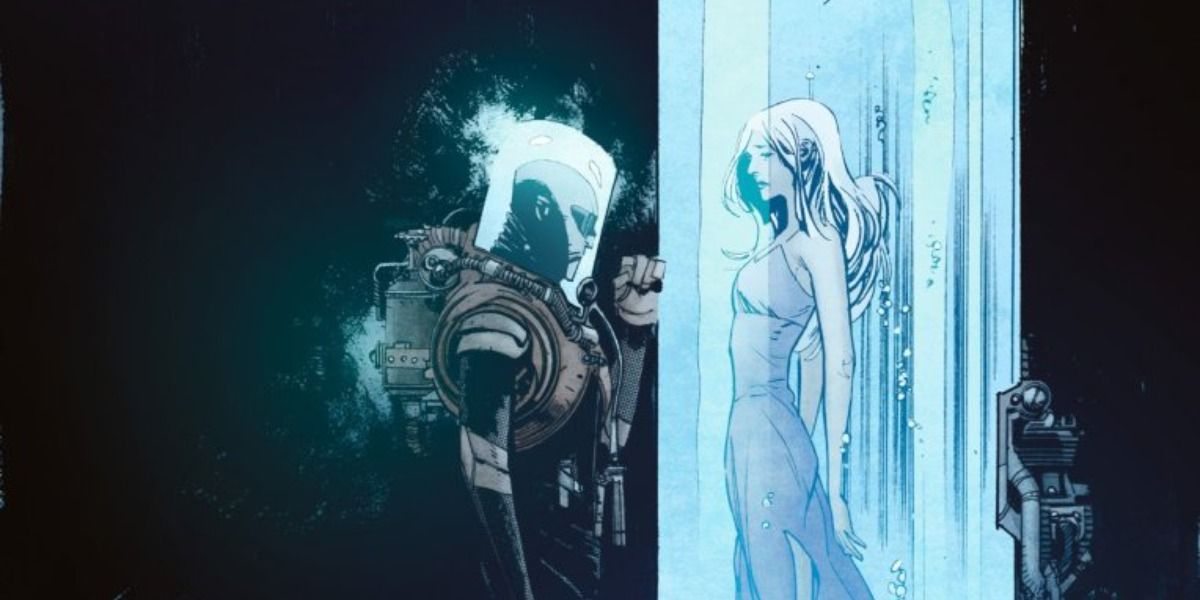 Mr. Freeze longs for his wife Nora, who is frozen in cryogenics.