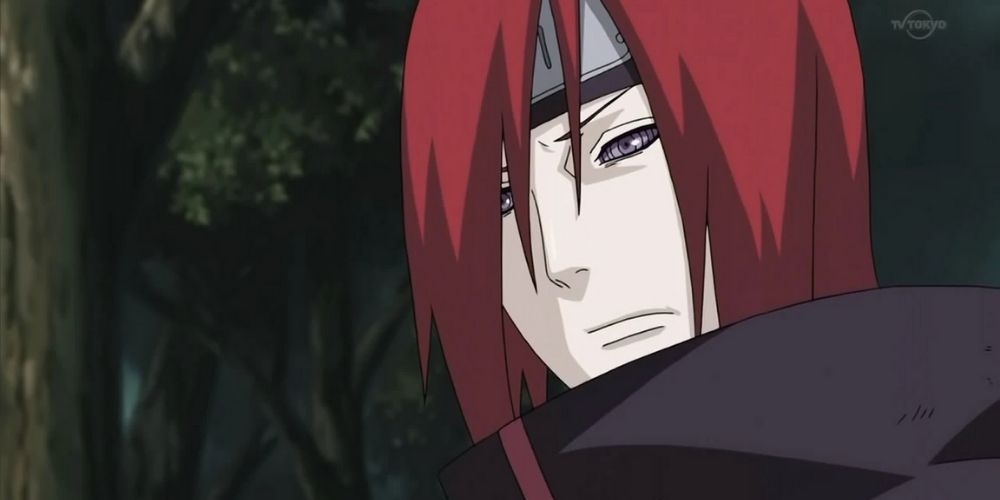 Nagato with pain in his eyes