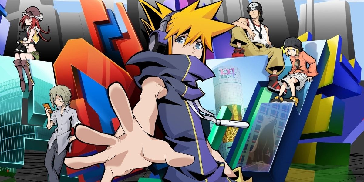 Neko and friends from The World Ends With You The Animation