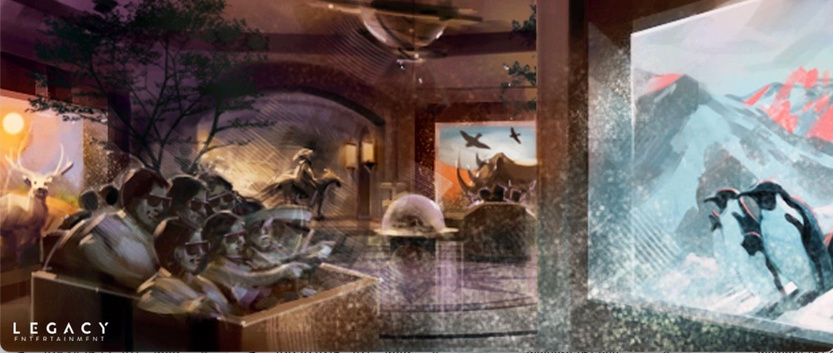 Night at the Museum Ride Concept Art