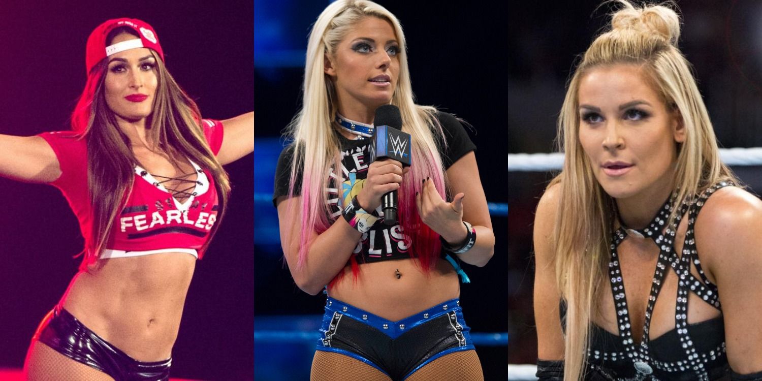 Nikki Bella, Alexa Bliss, and Natalya Neidhart in the WWE