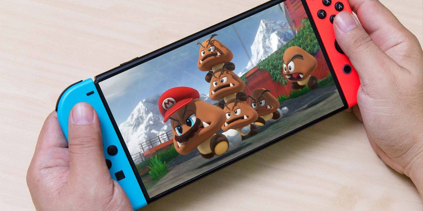 Nintendo Switch Pro Mario Goombas