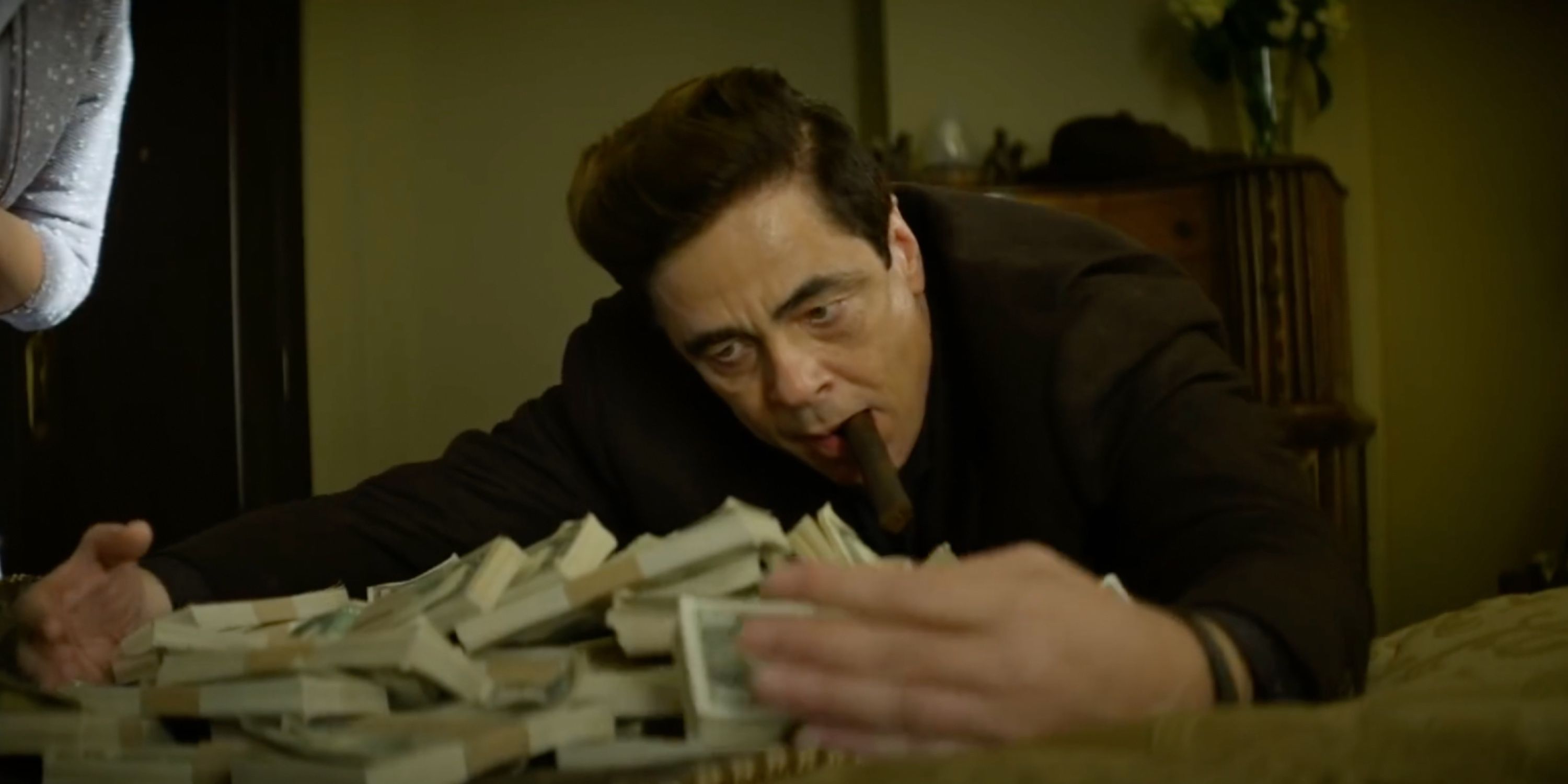 Benicio del Toro as Ronald Russo in No Sudden Moves on HBO Max