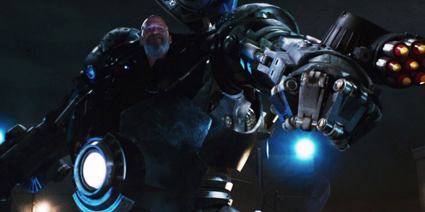 Obadiah Stane as Iron Maonger in the first Iron Man movie.