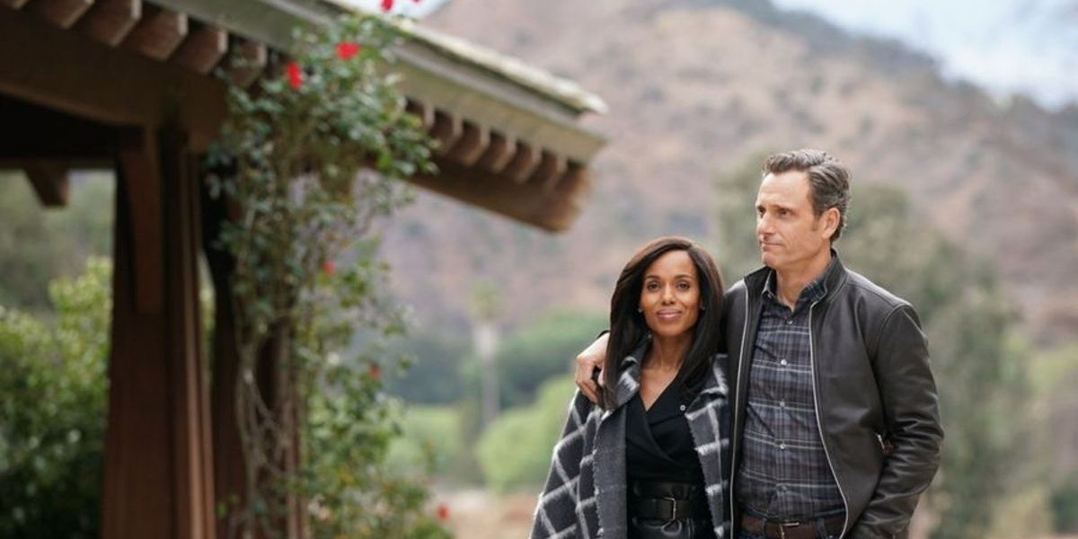 Olivia and Fitz taking a walk in Scandal.