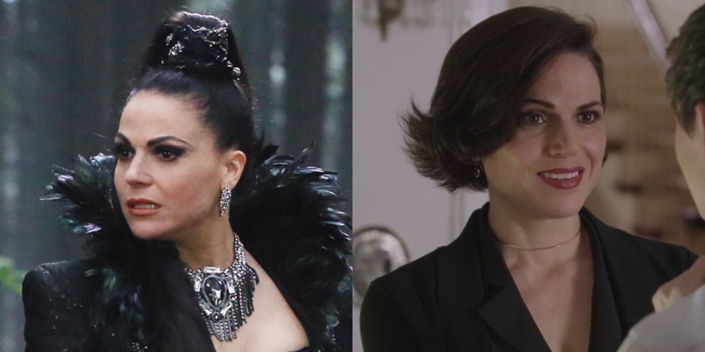 Split Image Once Upon A Time Evil Queen and Regina