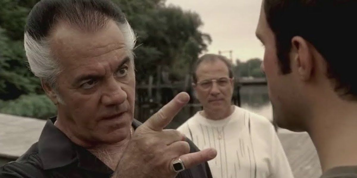 Paulie warns Charlie to not do business in his territory in The Sopranos