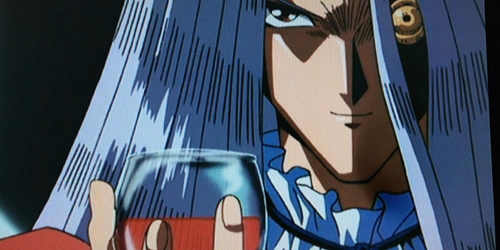 Pegasus with wine glass in Yu-Gi-Oh!