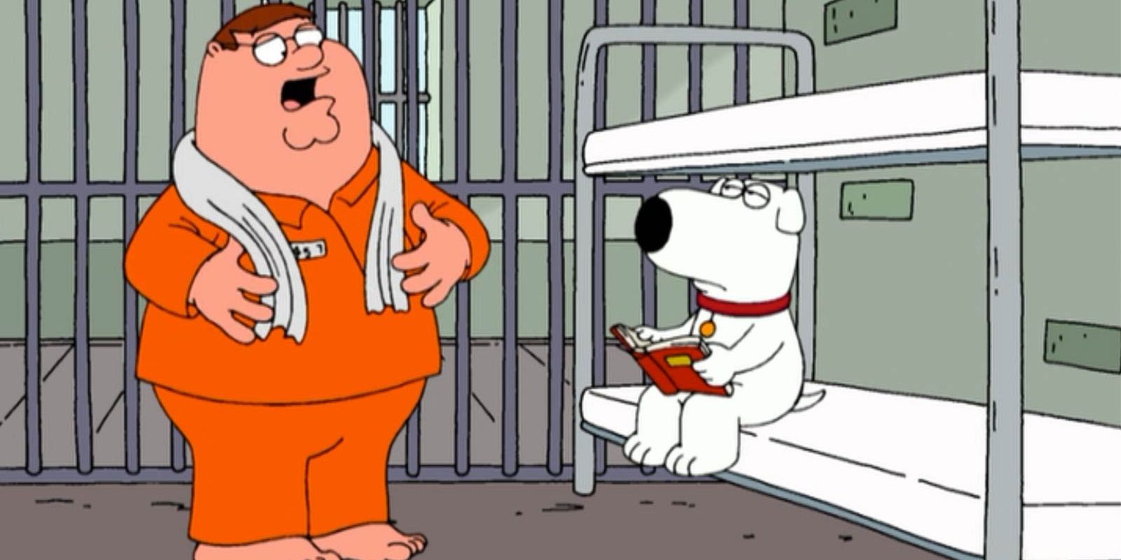 Peter and Brian in prison in Family Guy