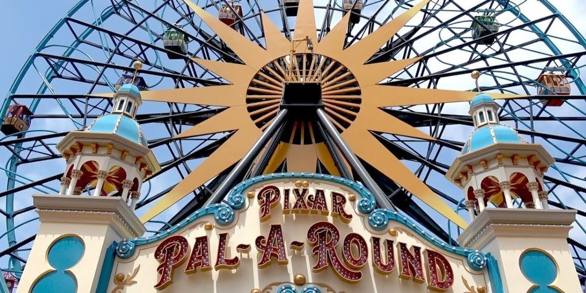 A picture of the Pixar Pal-A-Round ride at Disneyland