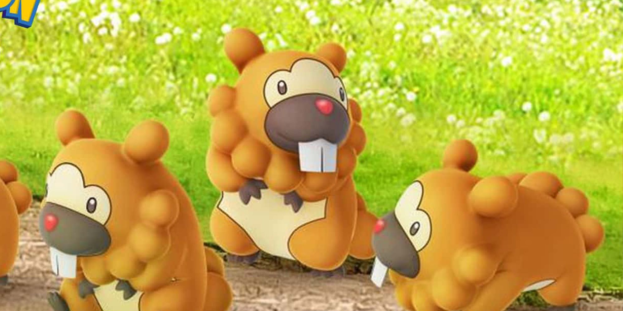 A Group of BIdoof in Pokemon Go