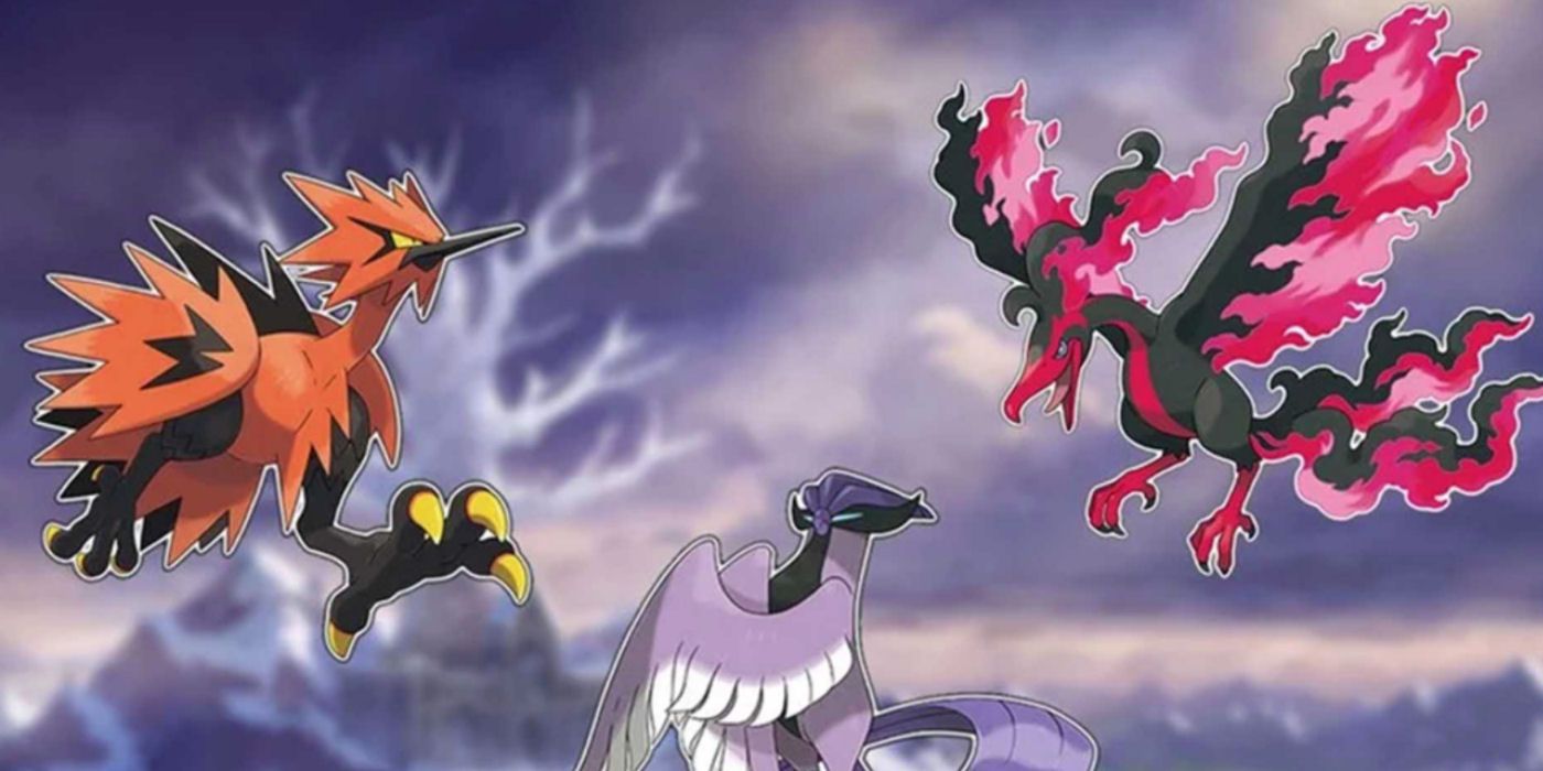 Galarian Articuno V, Zapdos V, and Moltres V in Pokémon TCG: Sword