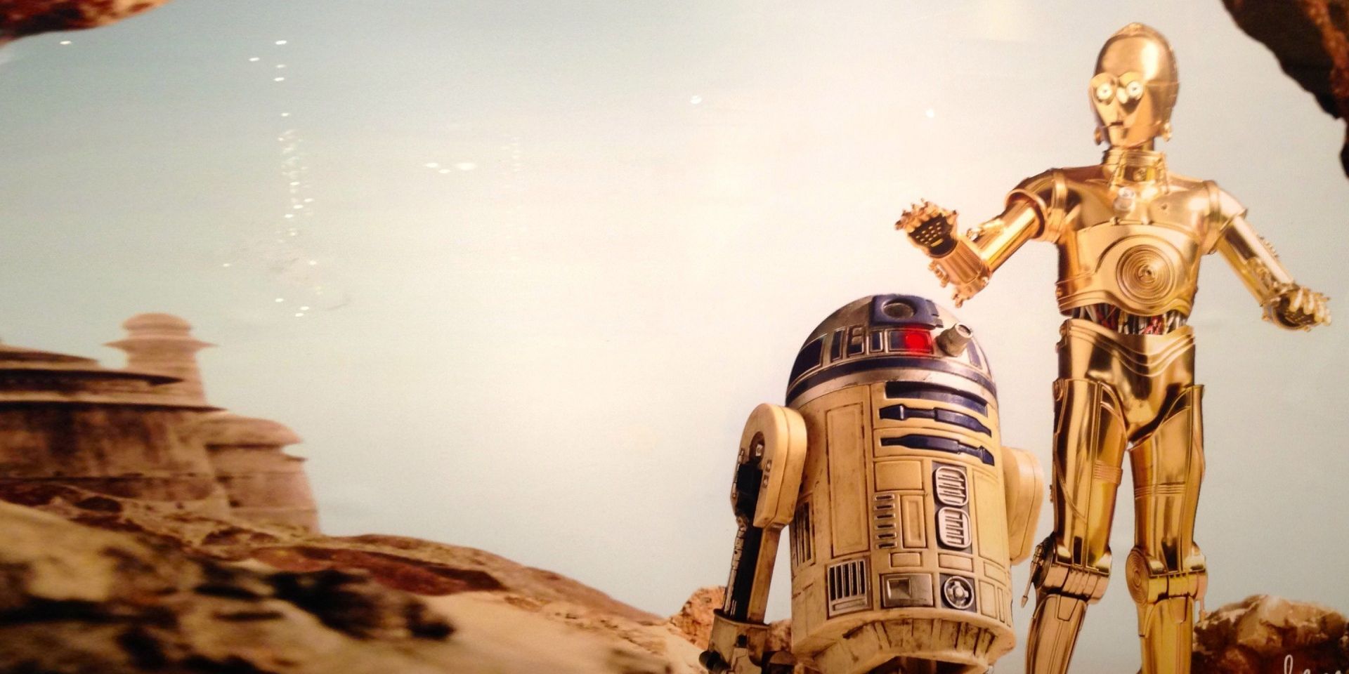 R2D2 and C3PO in Star Wars A New Hope