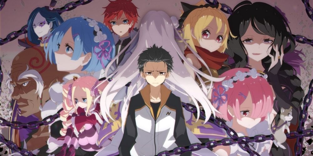 Subaru and the gang in Re: Zero - Starting Life in Another World