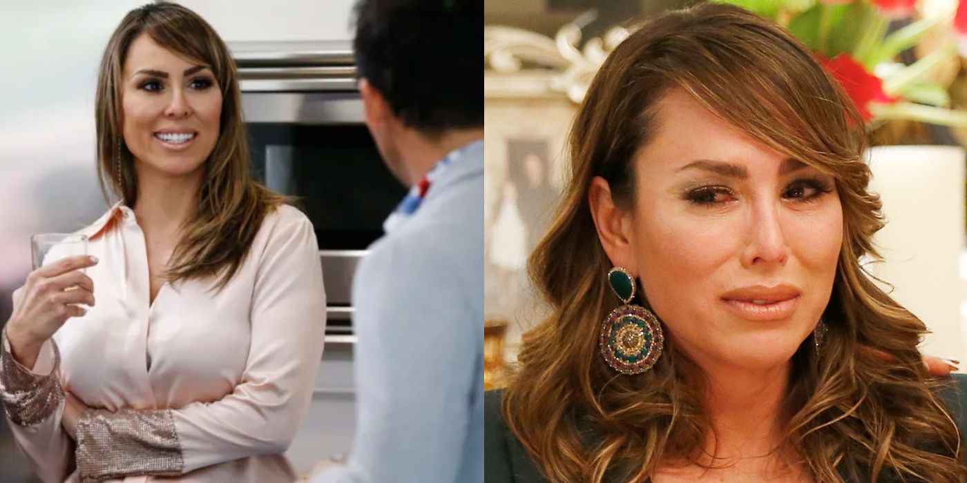 Kelly Dodd at a party and looking upset, RHOC Featured Image