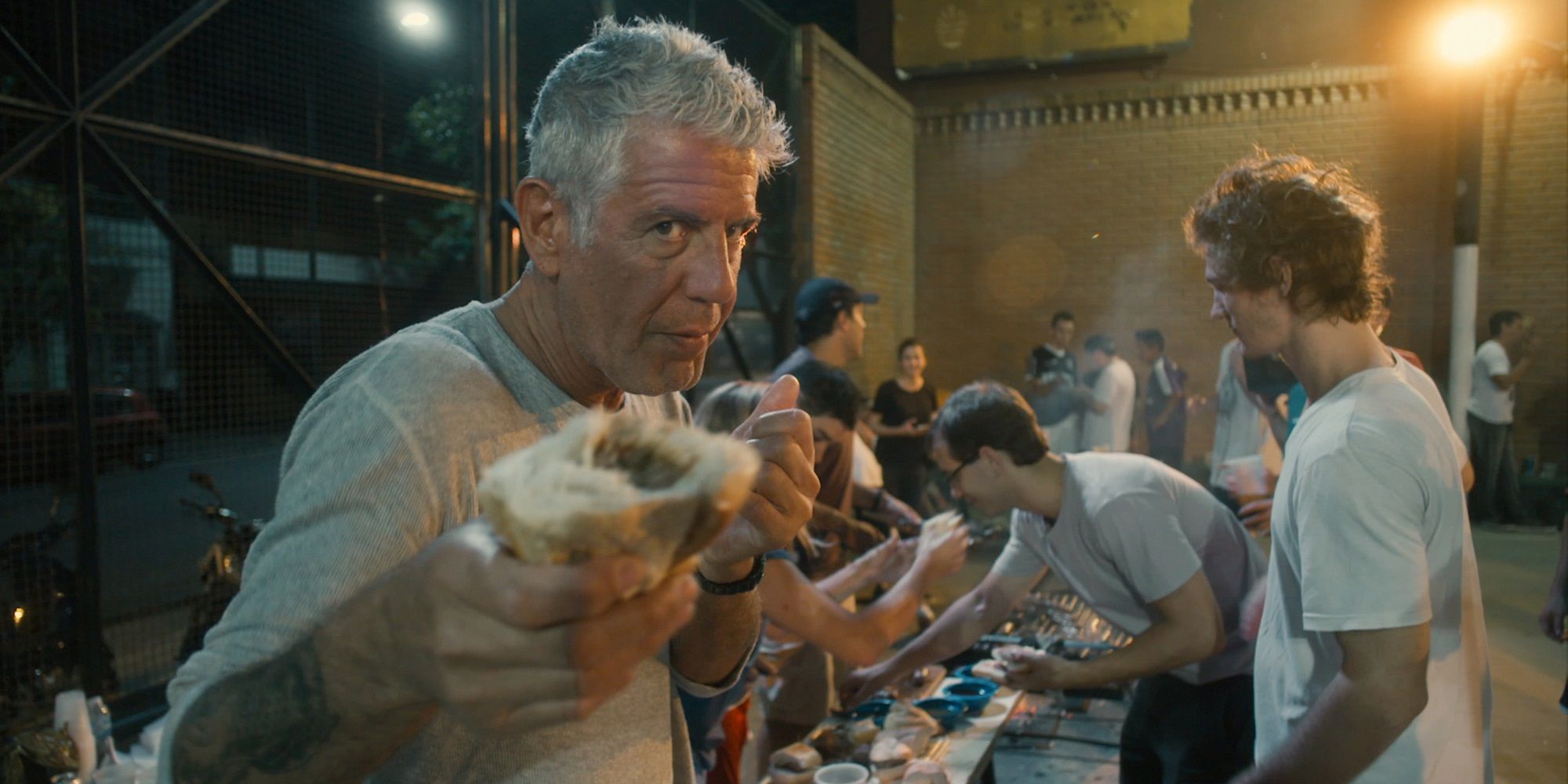 Footage of Anthony Bourdain in Roadrunner: A Film About Anthony Bourdain
