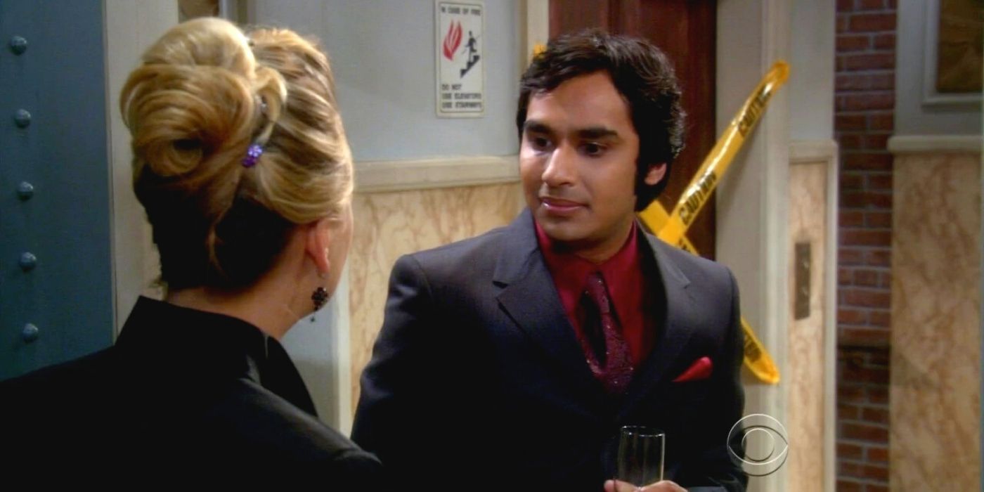 Raj at Pennys door for a People Magazine party on TBBT
