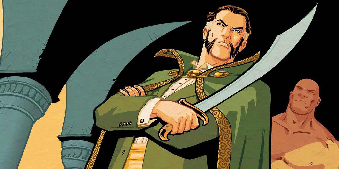 Ra's al Ghul holding a sword in DC Comics.