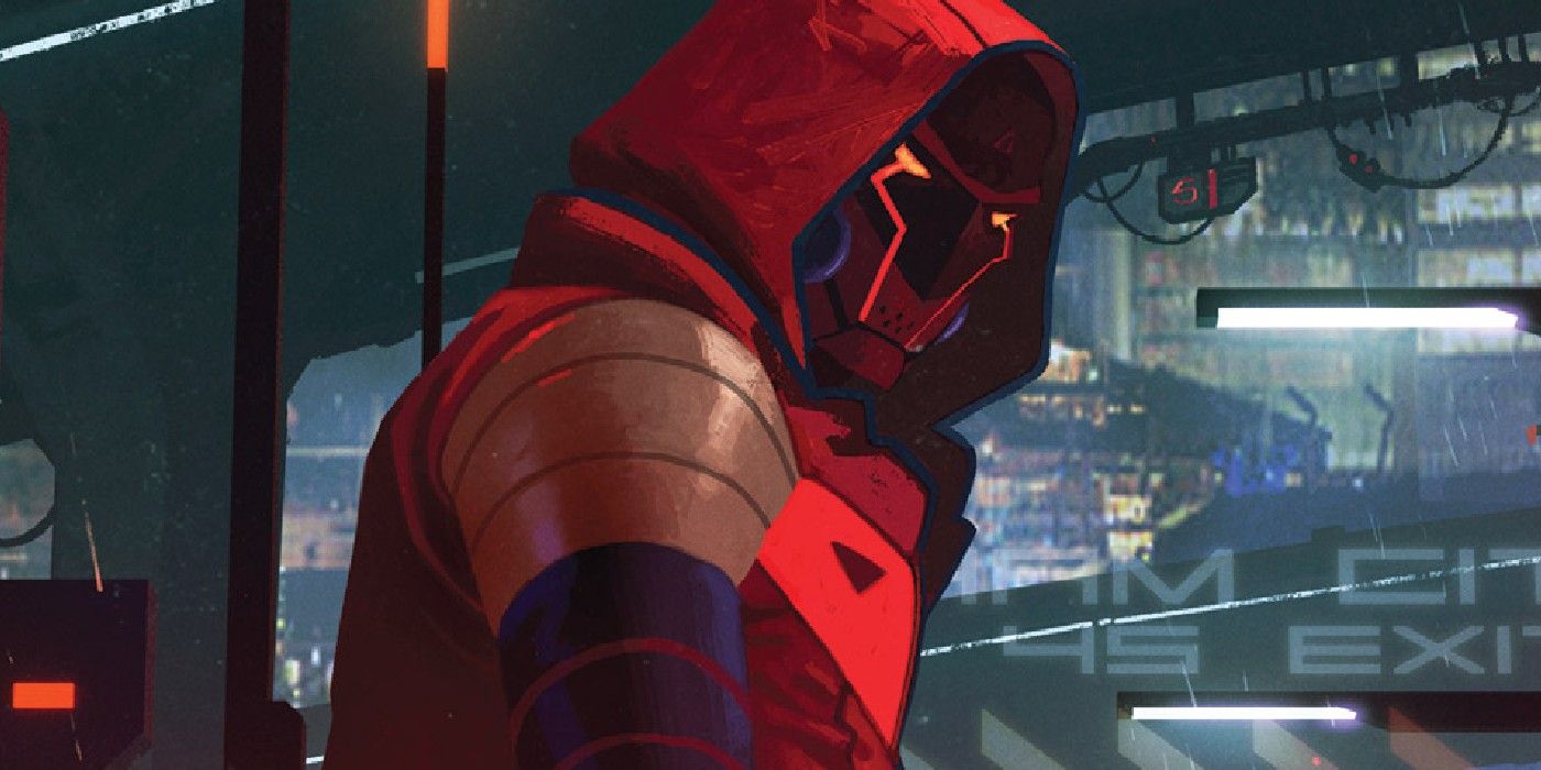 Red Hood on his motorcycle in Future State Gotham