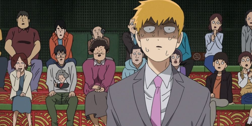 Reigen sweating at the press conference