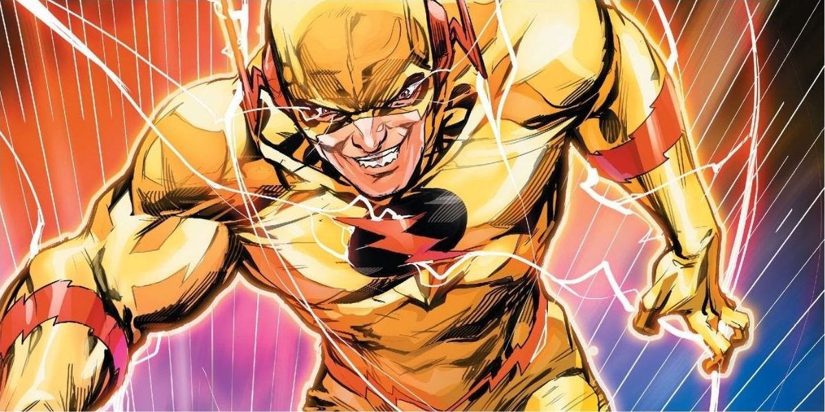 The Reverse-Flash runs through the speed force