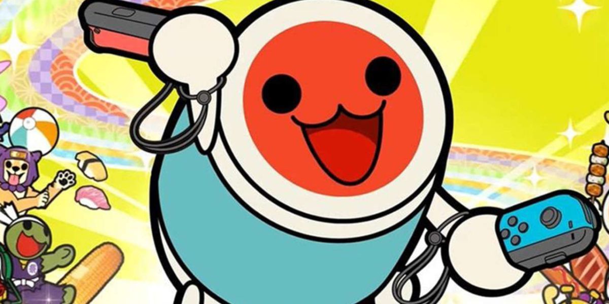 Taiko no Tatsujin for switch promotional image, featuring Don-chan.