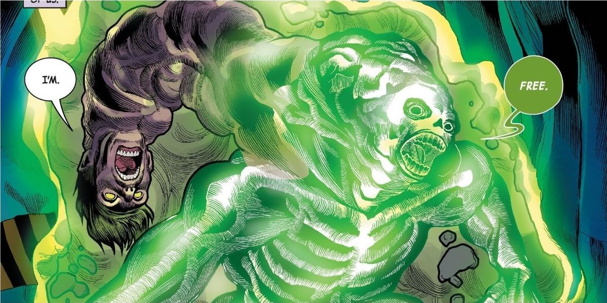 Rick Jones and Del Frye merge together to be freed of the Leader in Marvel comics