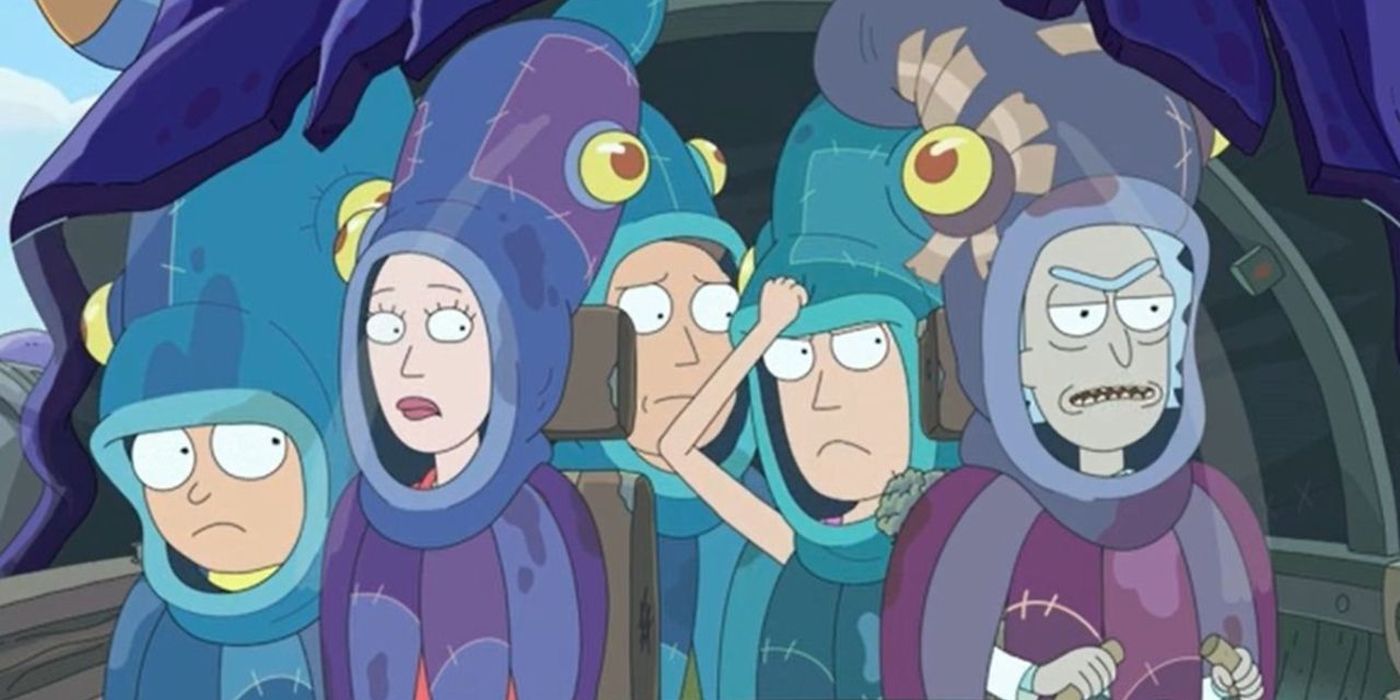 Smith family as squids in mortiplicity : Rick and Morty