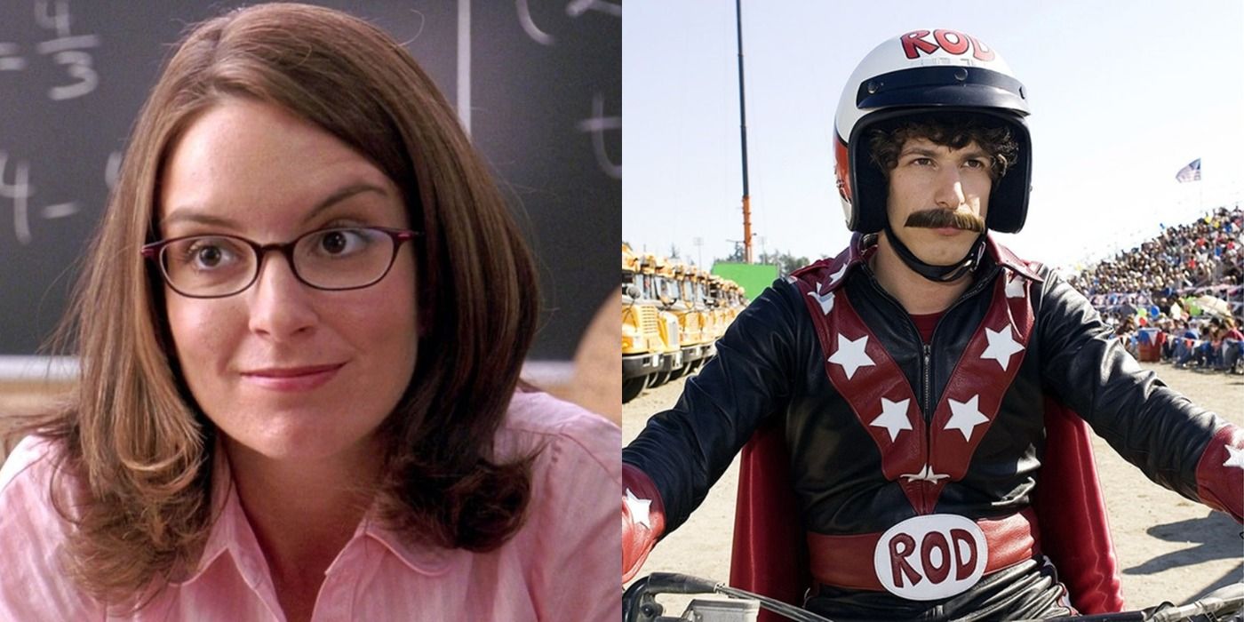 Tina Fey in Mean Girls and Andy Samberg in Hot Rod